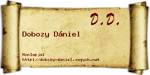 Dobozy Dániel névjegykártya